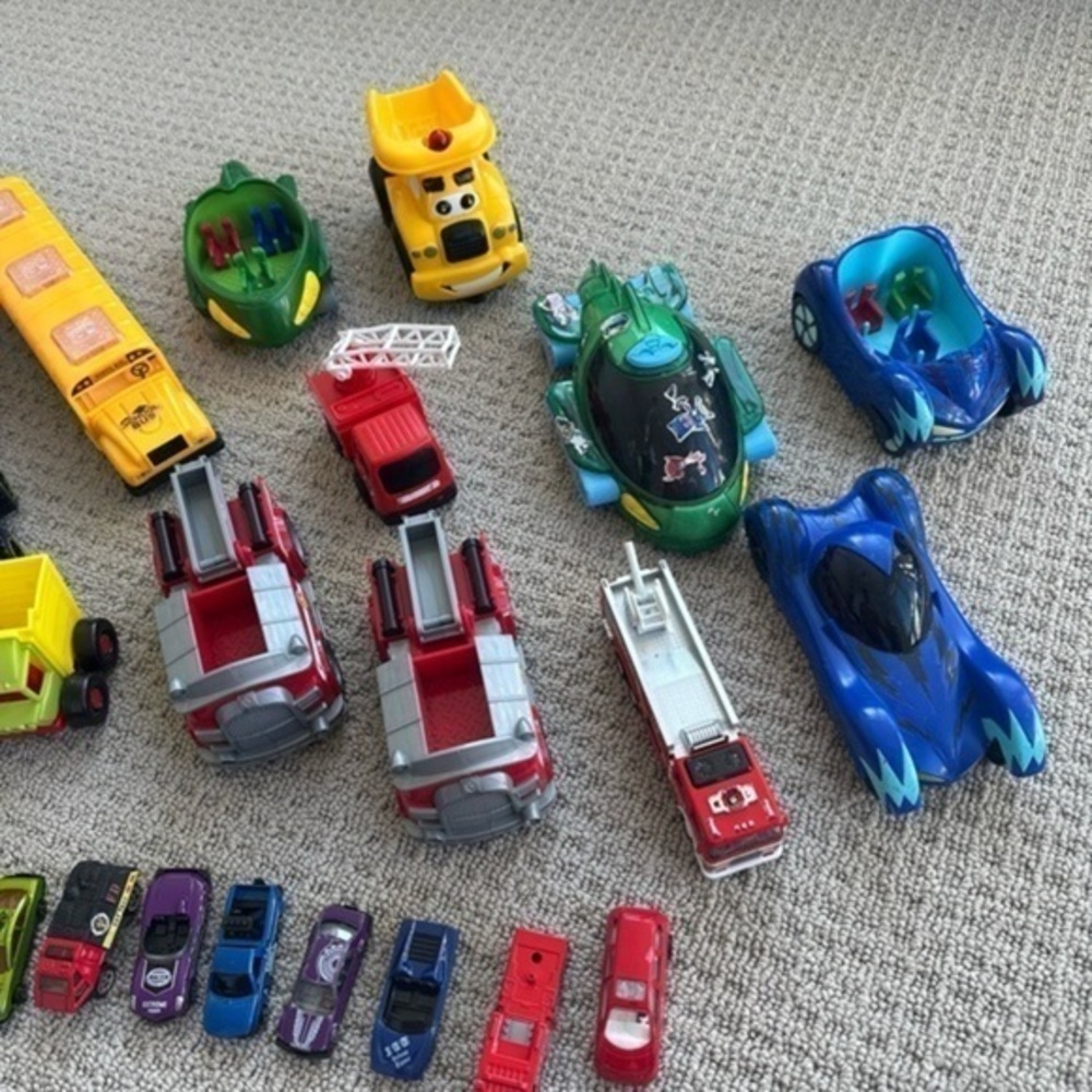 Assorted Colorful Toy Vehicles